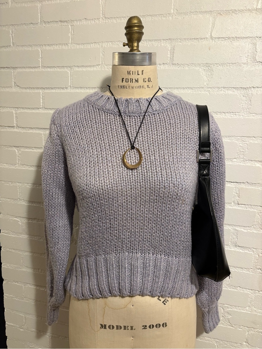 Greylin Classic Crewneck Pullover Sweater - Lavender